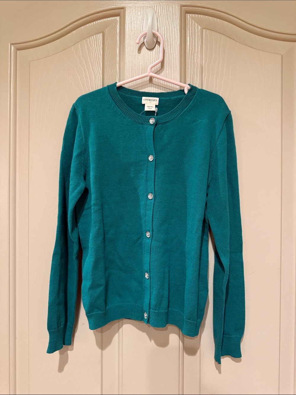 crewcuts Girls Jewel Button Cardigan Sweater Green